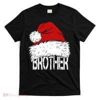 Christmas Santa Hat Brother T-Shirt thumb 0