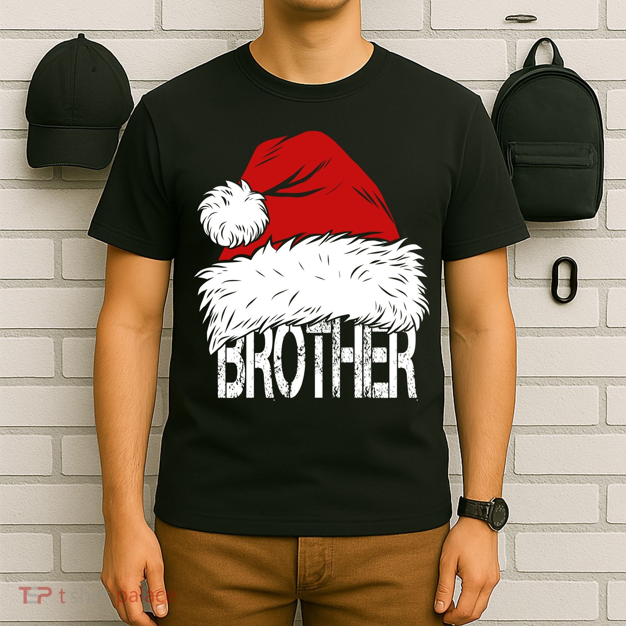 Christmas Santa Hat Brother T-Shirt