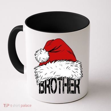 Christmas Santa Hat Brother Coffee Mug