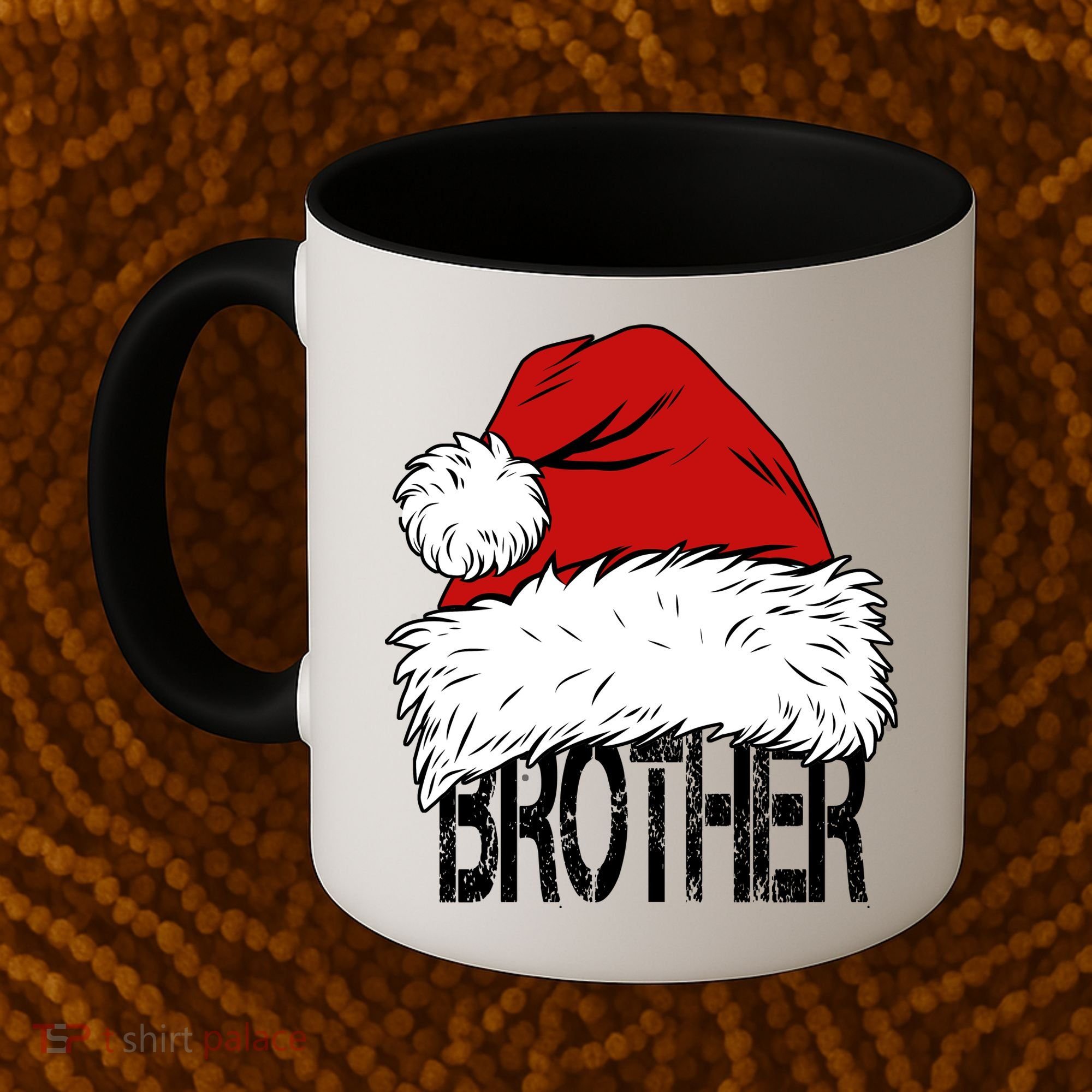 Christmas Santa Hat Brother Coffee Mug