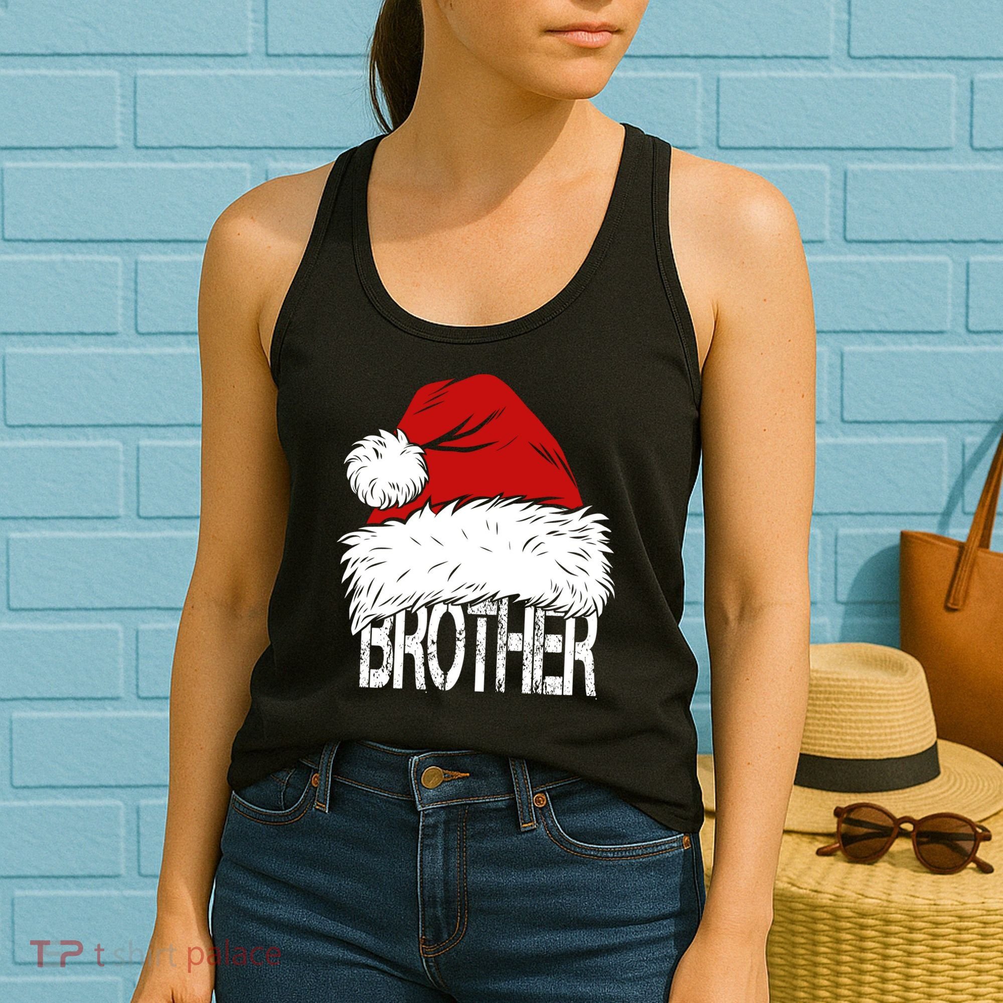 Christmas Santa Hat Brother Women's Tank Top