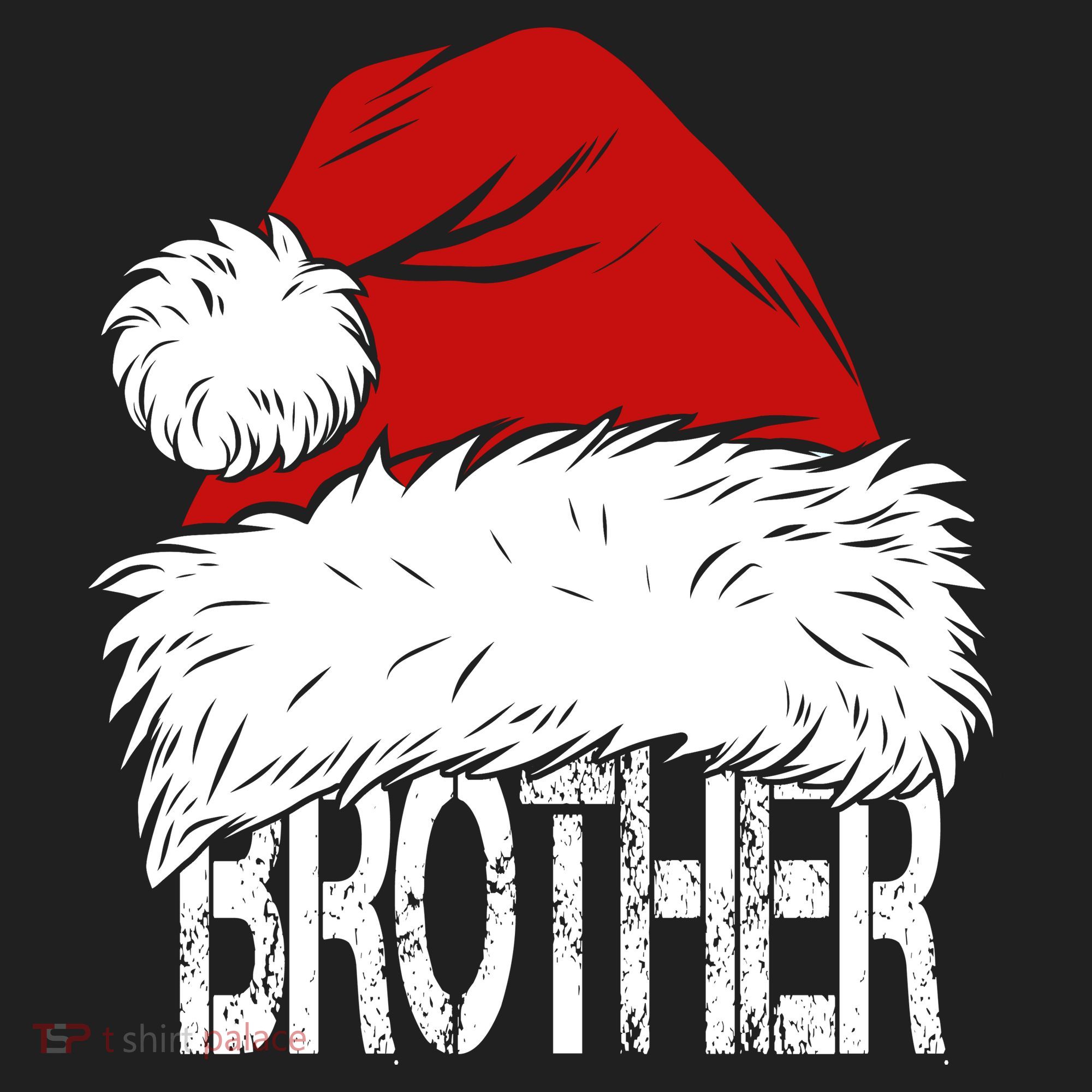 Christmas Santa Hat Brother Hat