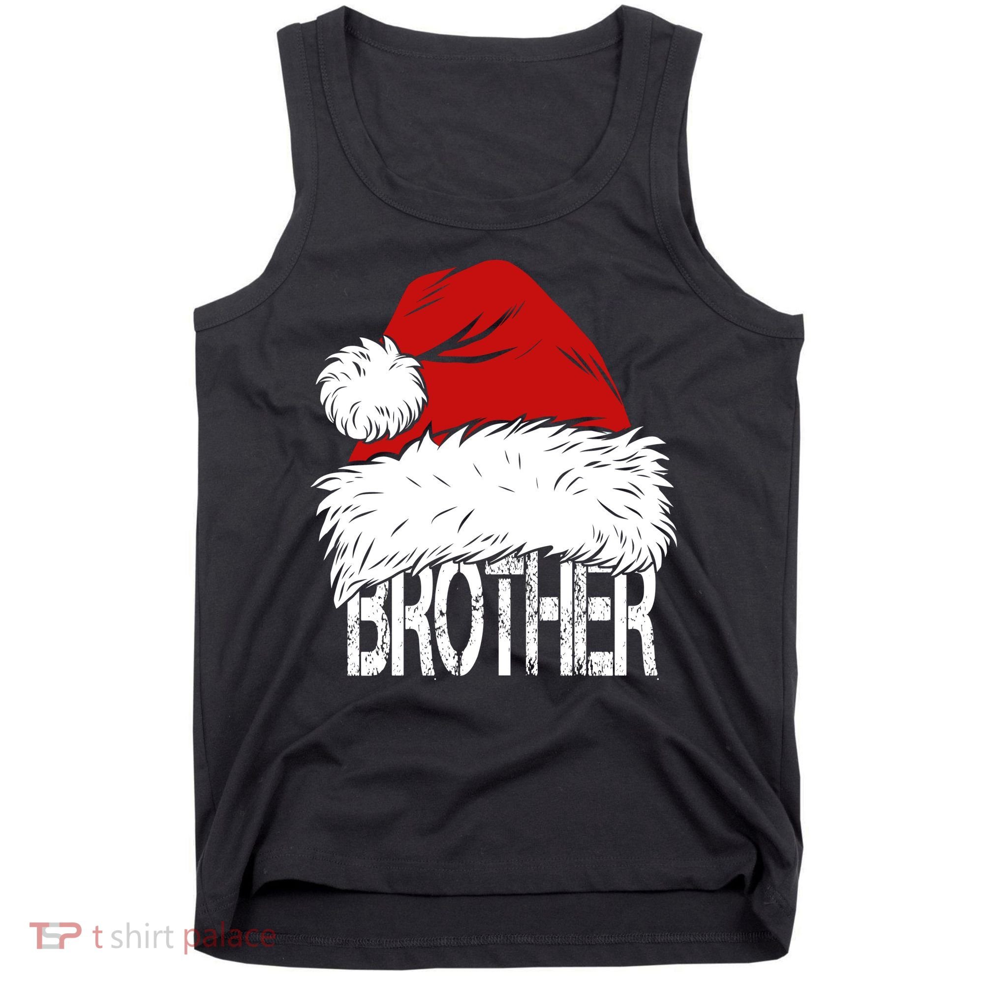 Christmas Santa Hat Brother Tank Top