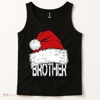 Christmas Santa Hat Brother Tank Top thumb 2