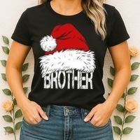 Christmas Santa Hat Brother Women's T-Shirt thumb 2