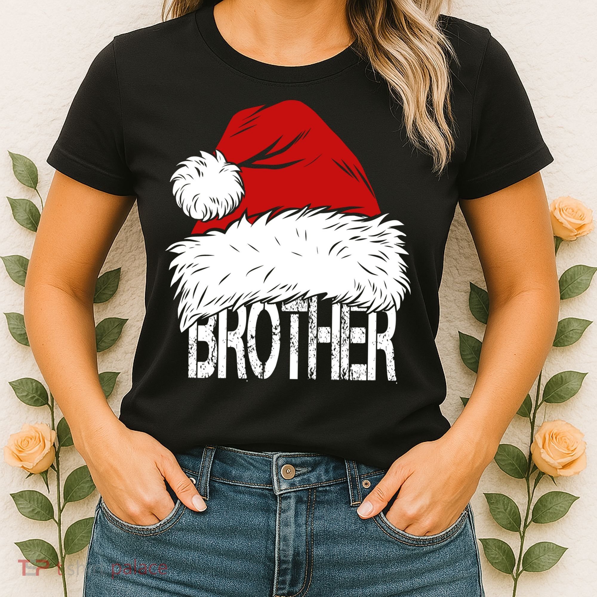 Christmas Santa Hat Brother Women's T-Shirt