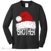 Christmas Santa Hat Brother Kids Long Sleeve Shirt thumb 0