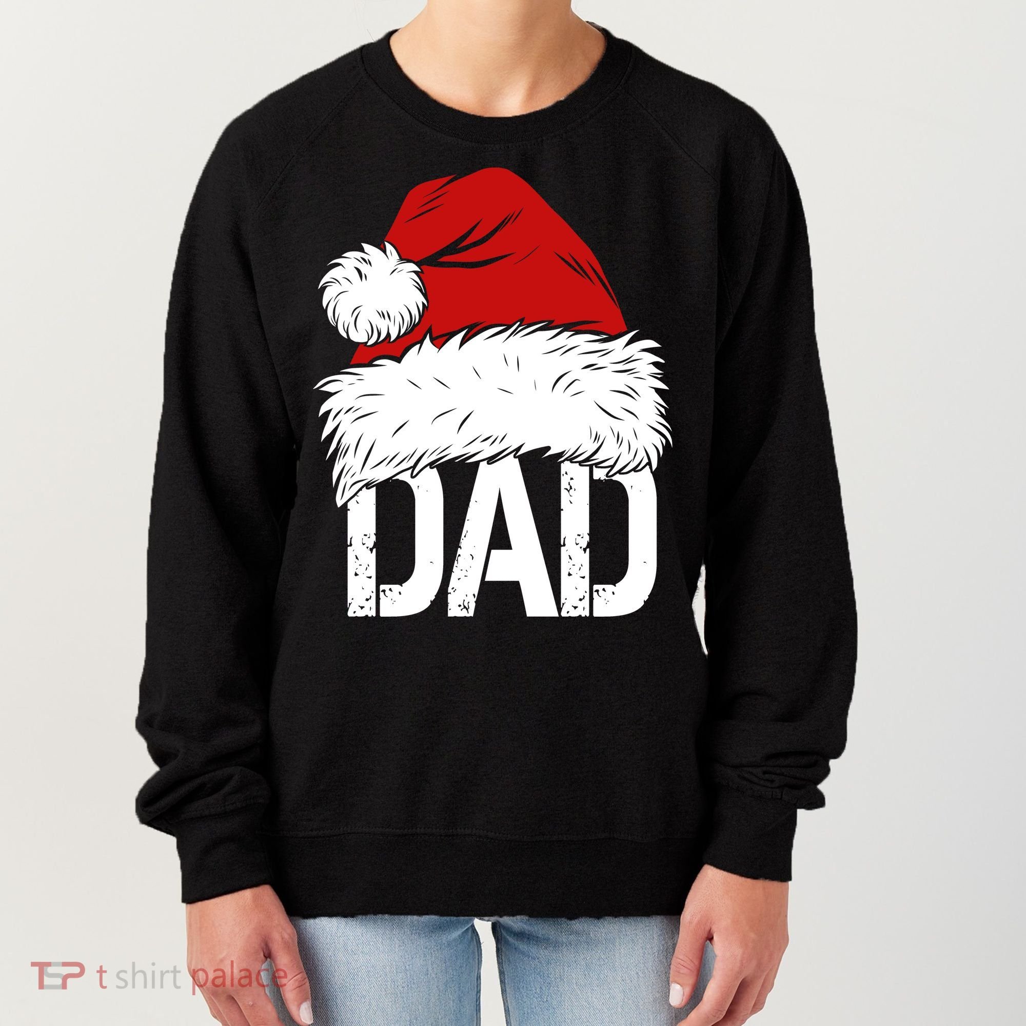 Christmas Santa Hat Dad Women's Sweatshirt
