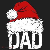 Christmas Santa Hat Dad Women's Sweatshirt thumb 2