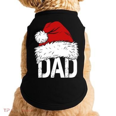 Christmas Santa Hat Dad Doggie Tank