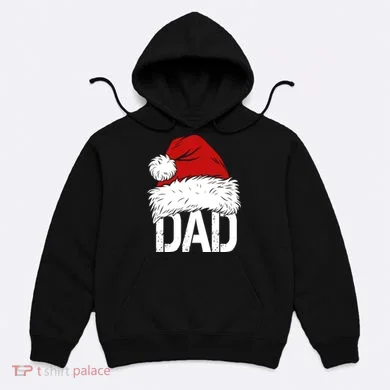 Christmas Santa Hat Dad Hoodie