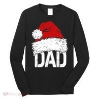 Christmas Santa Hat Dad Long Sleeve Shirt thumb 0