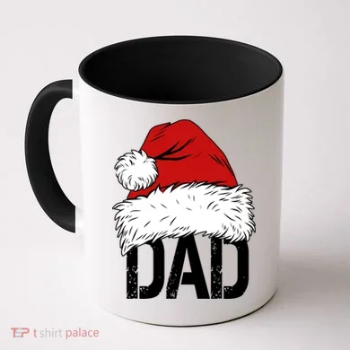 Christmas Santa Hat Dad Coffee Mug