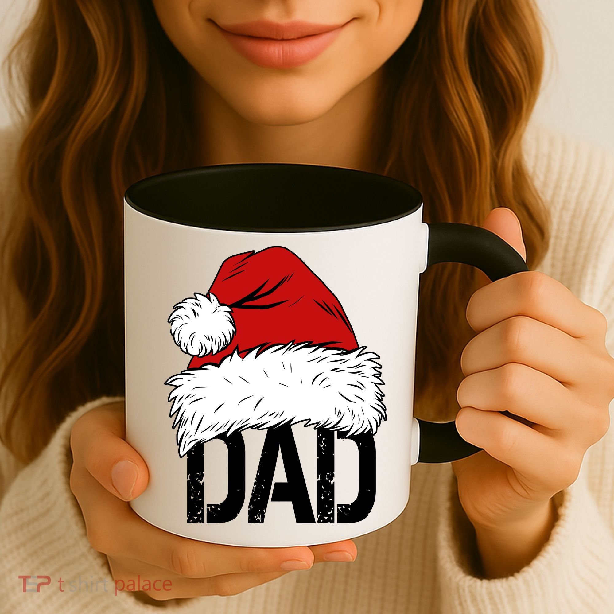 Christmas Santa Hat Dad Coffee Mug