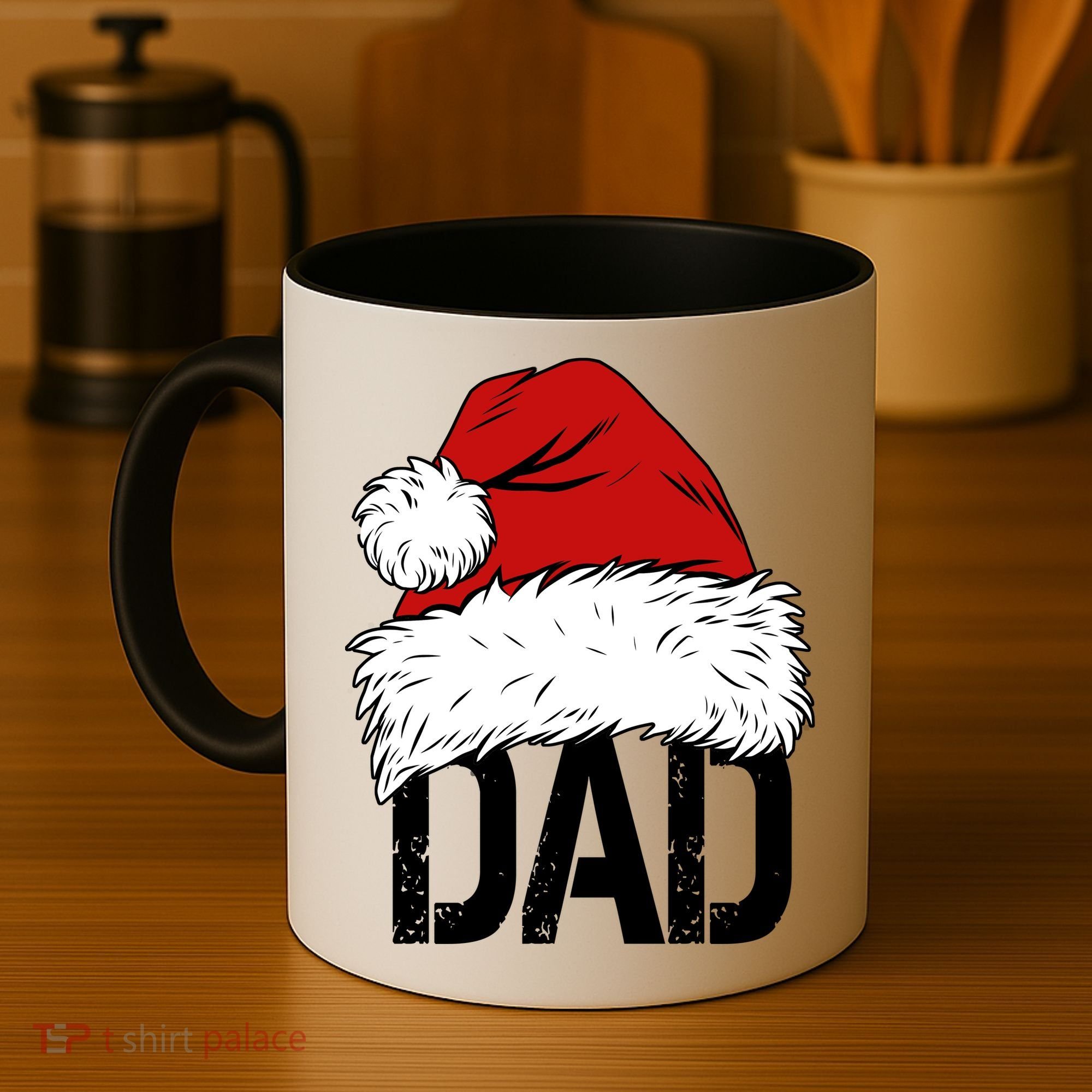 Christmas Santa Hat Dad Coffee Mug