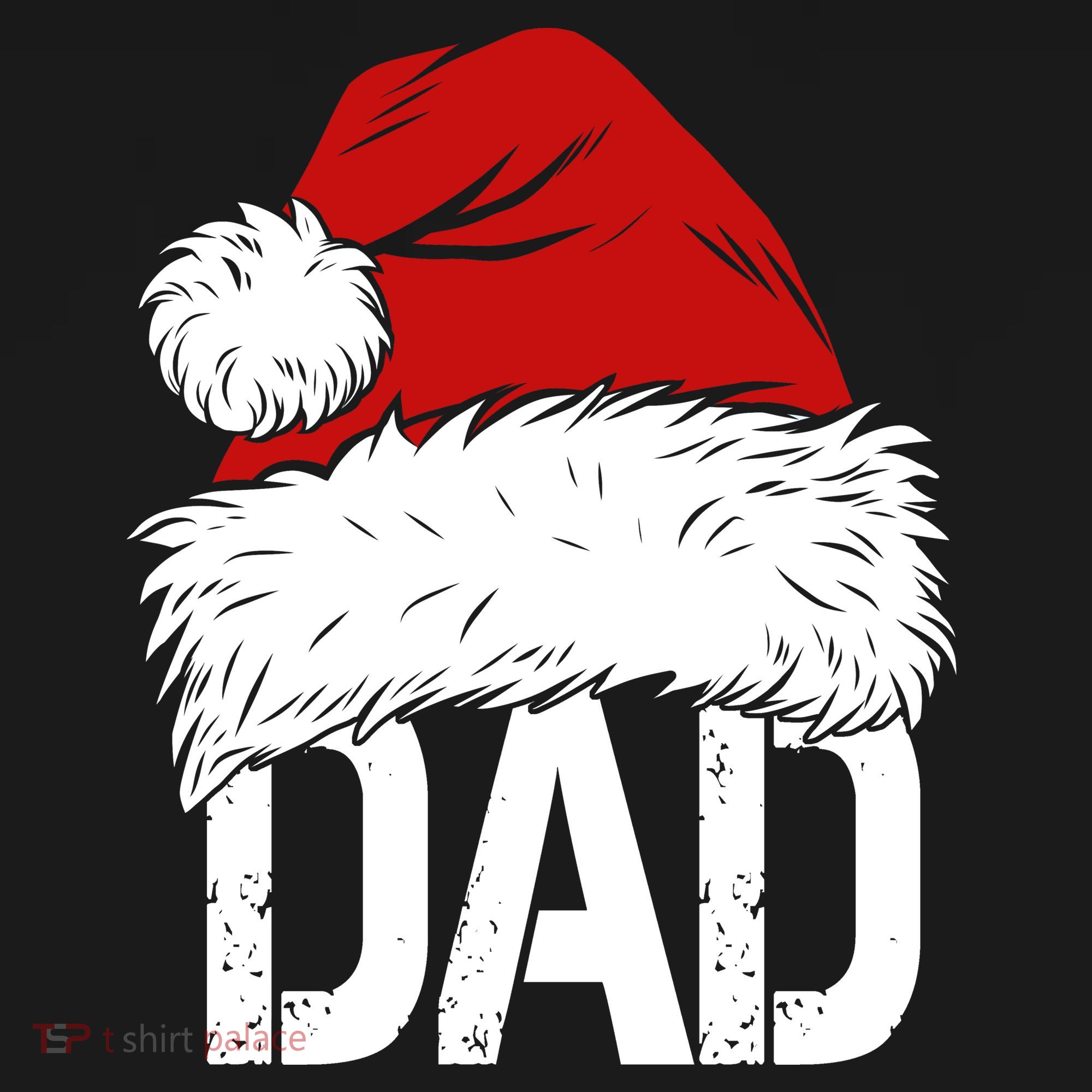Christmas Santa Hat Dad Polo