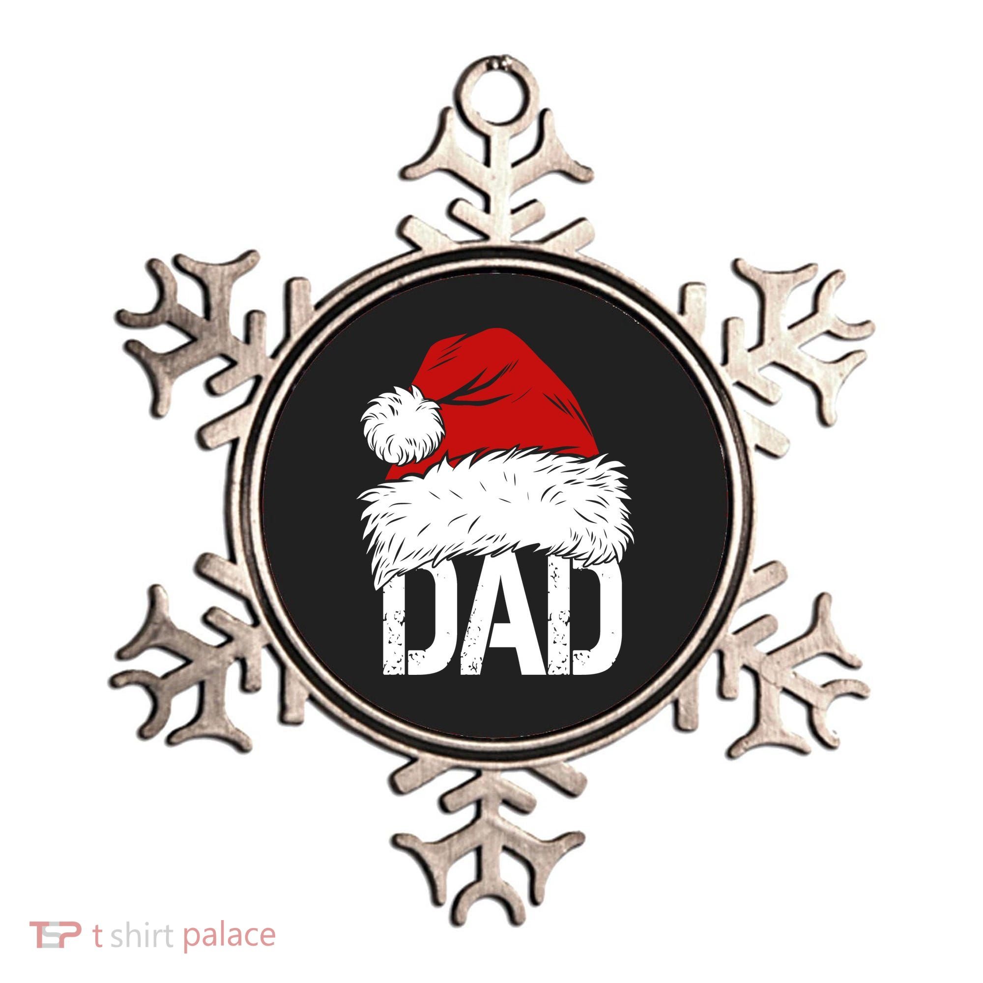 Christmas Santa Hat Dad Ornament