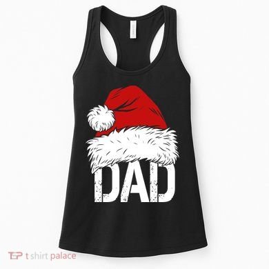 Christmas Santa Hat Dad Women's Tank Top