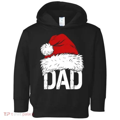 Christmas Santa Hat Dad Toddler Hoodie