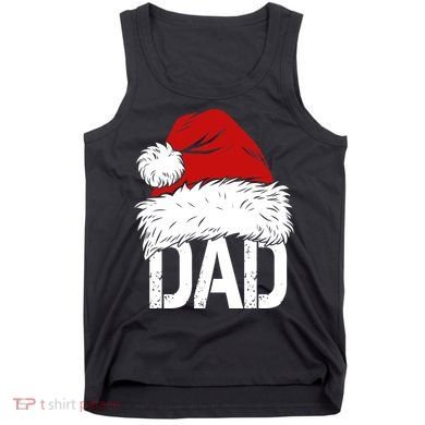 Christmas Santa Hat Dad Tank Top