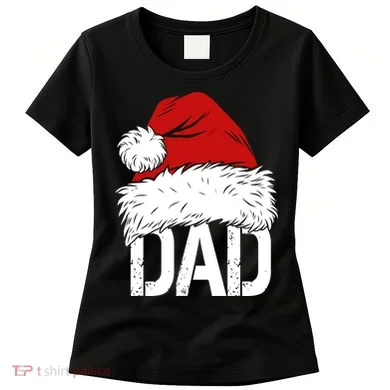 Christmas Santa Hat Dad Women's T-Shirt