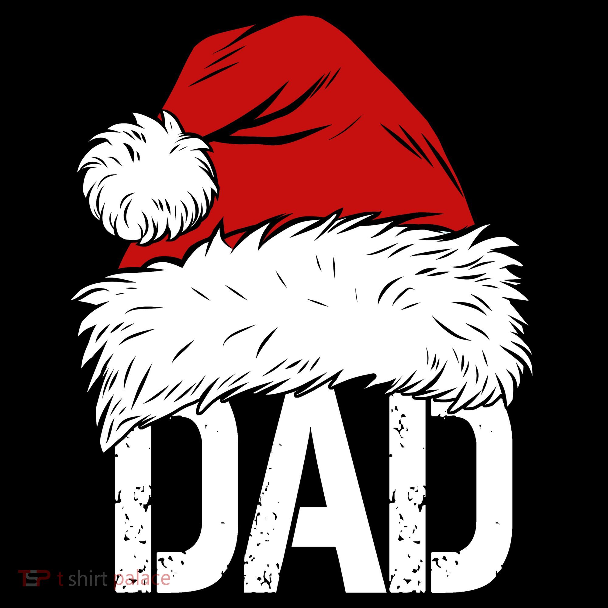Christmas Santa Hat Dad Women's T-Shirt
