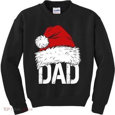 Christmas Santa Hat Dad Kids Sweatshirt