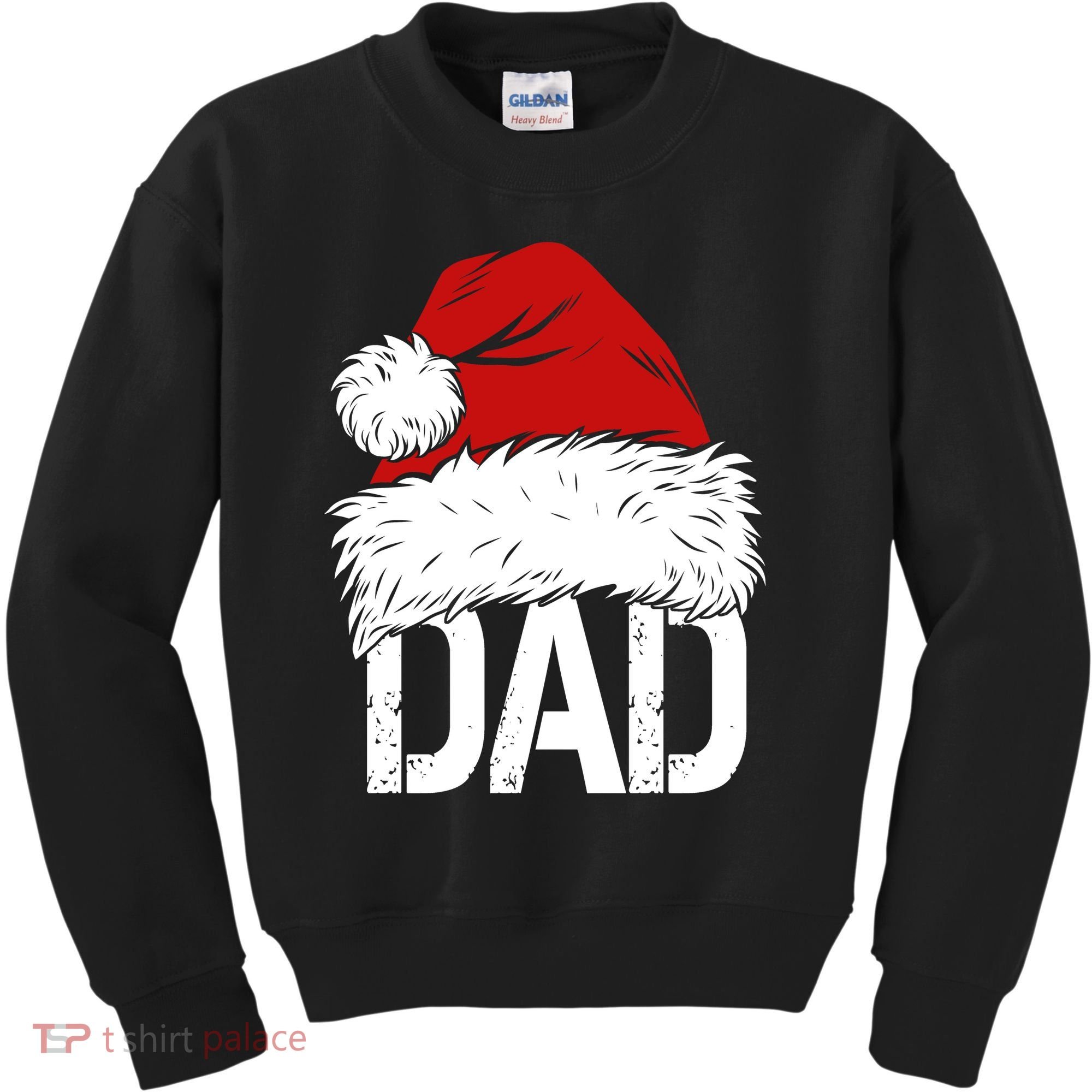 Christmas Santa Hat Dad Kids Sweatshirt