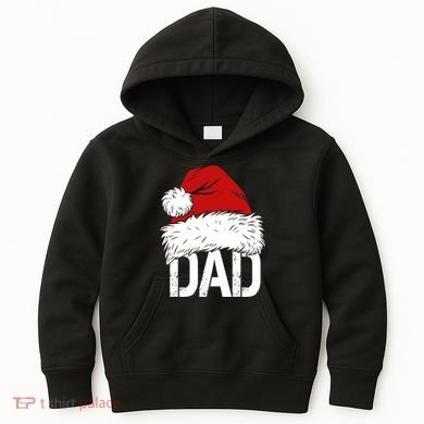 Christmas Santa Hat Dad Kids Hoodie