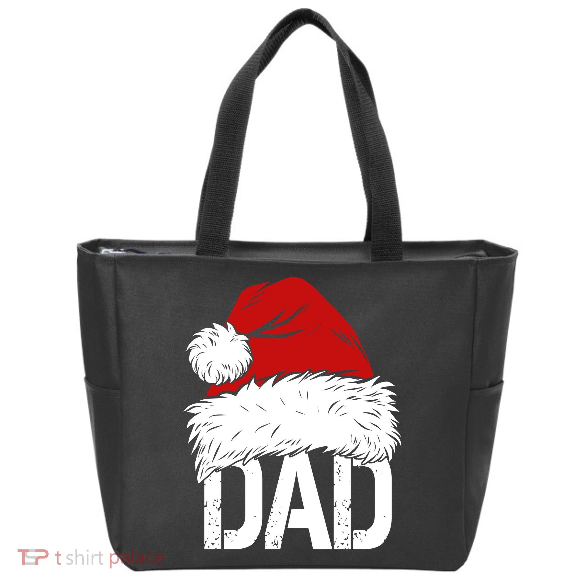 Christmas Santa Hat Dad Tote Bag