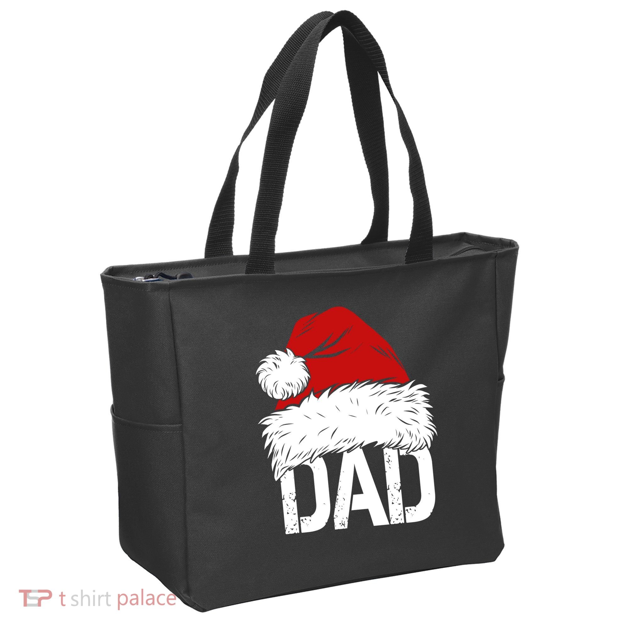 Christmas Santa Hat Dad Tote Bag