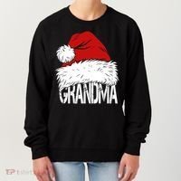 Christmas Santa Hat Grandma Women's Sweatshirt thumb 0