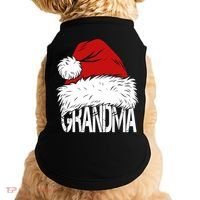 Christmas Santa Hat Grandma Doggie Tank thumb 0