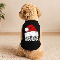 Christmas Santa Hat Grandma Doggie Tank thumb 2