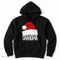 Christmas Santa Hat Grandma Hoodie thumb 0