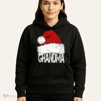 Christmas Santa Hat Grandma Hoodie thumb 5