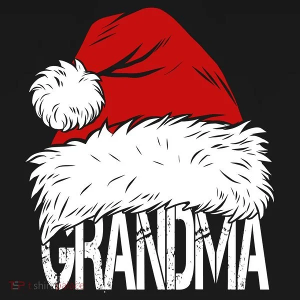 Christmas Santa Hat Grandma Hoodie