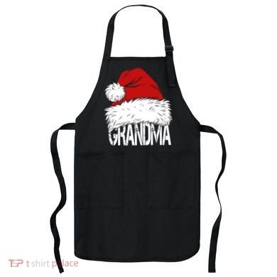 Christmas Santa Hat Grandma Apron