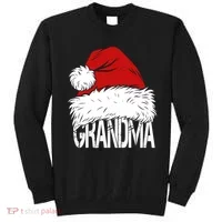 Christmas Santa Hat Grandma Sweatshirt thumb 0