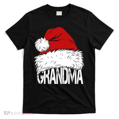 Christmas Santa Hat Grandma T-Shirt