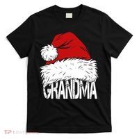 Christmas Santa Hat Grandma T-Shirt thumb 0