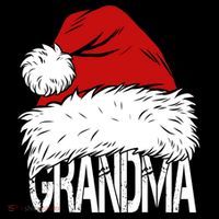 Christmas Santa Hat Grandma T-Shirt thumb 7