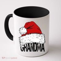 Christmas Santa Hat Grandma Coffee Mug thumb 0