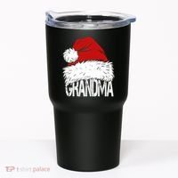 Christmas Santa Hat Grandma Tumbler thumb 0