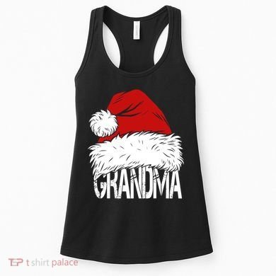 Christmas Santa Hat Grandma Women's Tank Top