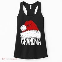 Christmas Santa Hat Grandma Women's Tank Top thumb 0