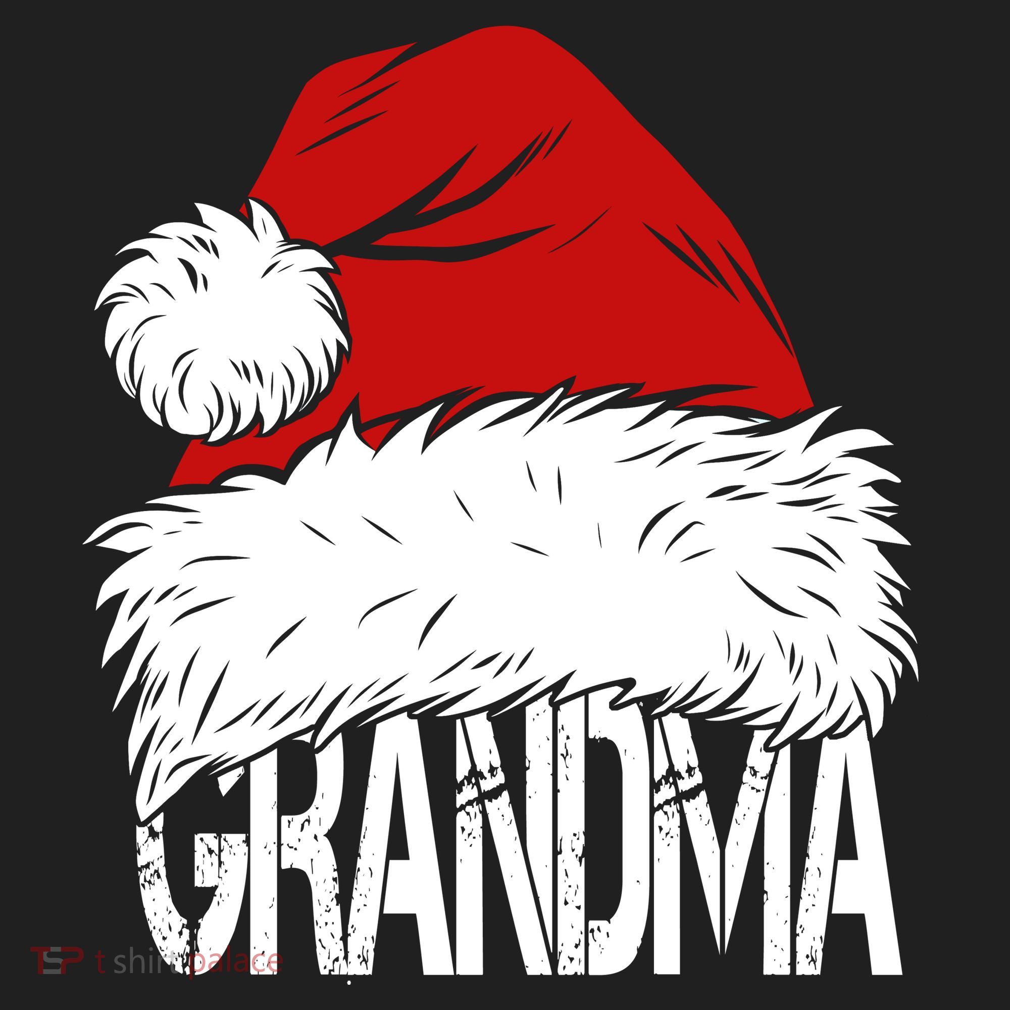 Christmas Santa Hat Grandma Hat