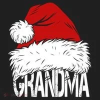 Christmas Santa Hat Grandma Hat thumb 2