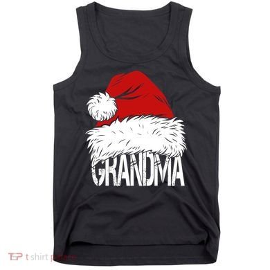 Christmas Santa Hat Grandma Tank Top