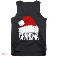 Christmas Santa Hat Grandma Tank Top thumb 0